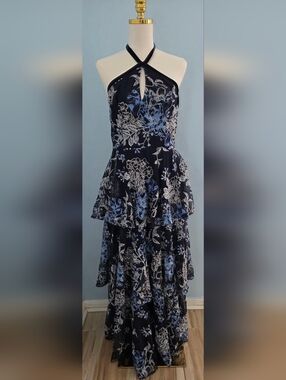 Marchesa Notte Embroidered Tulle Gown